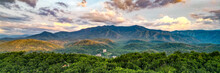 View Of Gatlinburg With Smoky Mountain National Park