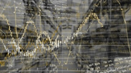 Poster - Animation of financial data processing over warehouse
