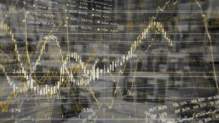 Poster - Animation of financial data processing over warehouse