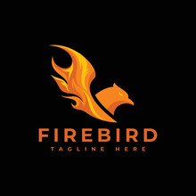 Flying Phoenix Logo Firebird Concept Eagle Head And Wings