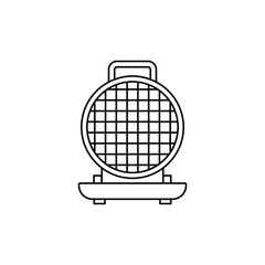 Poster - Waffle icon in line style icon, isolated on white background