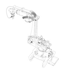 Poster - Industrial robot manipulator.