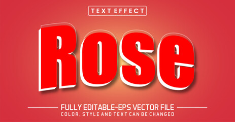 Poster - Rose text editable style effect