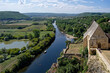Vue plongeante sur la Dordogne