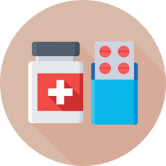 Canvas Print - Medicine Vector Icon 