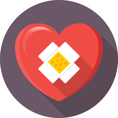 Wall Mural - Heart Disease Vector Icon