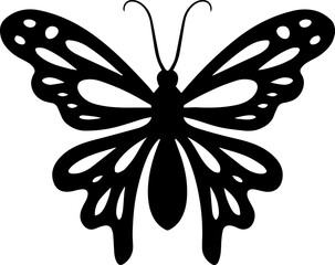 Hand Drawn Butterfly Line Art
