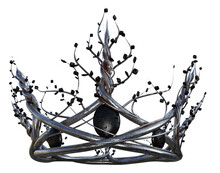 Fantasy Fae Crown With A Transparent Background, 3d Render.