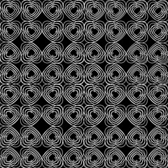 Background footage wallpaper and seamless artwork illustration texture of vector heart graphic line design isolated flat trendy black white graphic designs  beautiful pattern colorful fabric paper