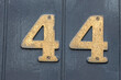 Close Up House Number 44 At Amsterdam The Netherlands 19-9-2022
