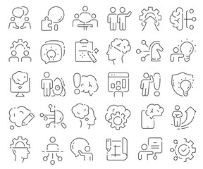Leinwandbilder - Innovation line icons collection. Thin outline icons pack. Vector illustration eps10