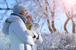 © aletia2011 - Beautiful elderly woman and her daughter enjoy winter