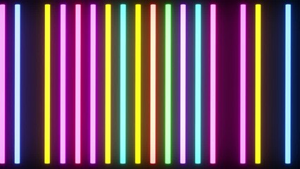 Wall Mural - vj abstract laser light colorful glowing neon lines background. video ultra 4k