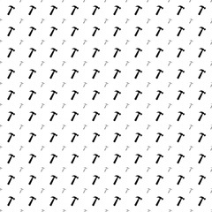 Poster - Square seamless background pattern from black hammer symbols are different sizes and opacity. The pattern is evenly filled. Vector illustration on white background