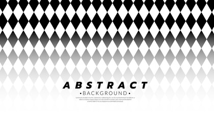 Abstract diamond cut pattern background. Checkered concept. Template wallpaper with black gradient rhombus. Vector illustration.