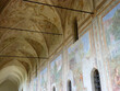 Naples (Italy). Paintings in one of the cloister side naves of the Basilica of Santa Clara in the city of Naples