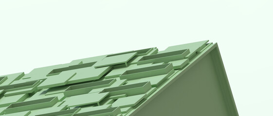 Poster - Abstract Background. Technology pattern and Innovation digital concept for Success and Innovation Concept on green. Internet, connection, Innovation, connection, banner -3d Rendering