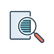 Color illustration icon for transparency