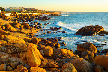 Wall Mural - Lavadores rocky beach Porto Portugal