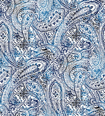 Wall Mural - Seamless paisley pattern, ethnic print.
