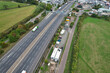 British Motorways at Busy Time with Moving Traffic
