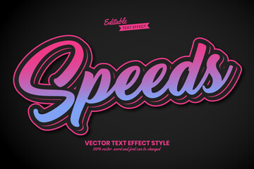Fototapete - Speeds text, funky text effect style editable