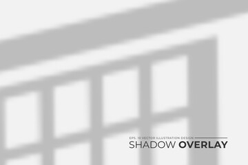 Poster - window shadow overlay background,shadow overlay effect illustration