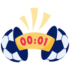 Sticker - A football match flat icon download