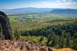 Rogue Valley Vista with Lower Table Rock, Southern Oregon, from the top of Upper Table Rock