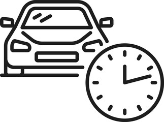 Poster - Car share service, carpool, cars and location sign