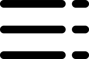 Poster - Hamburger menu bar line, web and mobile app button