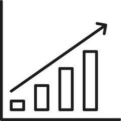 Aufkleber - Increase money growth icon, progress marketing