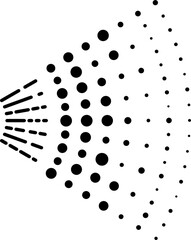 Poster - Water gas nozzle steam spray shower outline icon