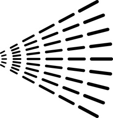 Poster - Deodorant spraying nozzle outline icon, spatter