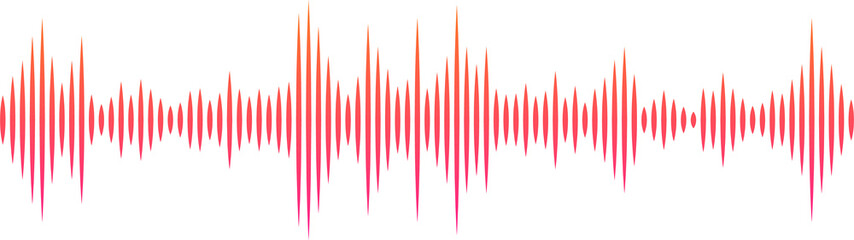 Poster - Sound imitation lines, voice recognition waves