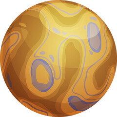 Poster - Galaxy exoplanet desert planet glossy sphere globe