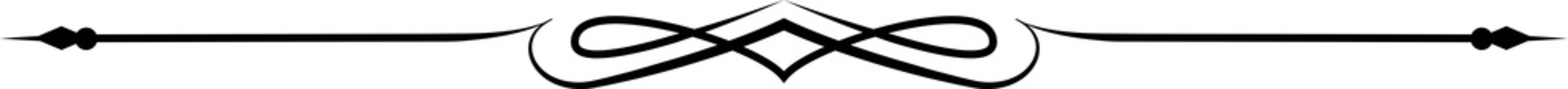 Wall Mural - border line underline, chapter divider separator