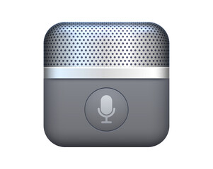 Poster - Microphone icon, radio, podcast, broadcast, sound