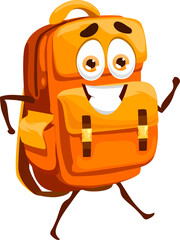 Wall Mural - Cartoon school bag, schoolbag mascot character