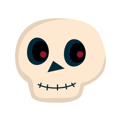 Sticker - halloween skull head