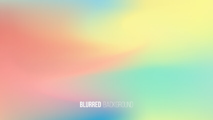 Wall Mural - blurred background with light vibrant color gradient for your creative graphic design. vector illust