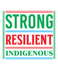 Wall Mural - Strong resilient indigenous t shirt design