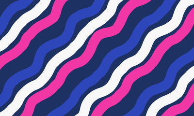 red pink and blue wave stripes pattern