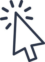 Fototapete - Cursor icon. Mouse cursor pointer signs.