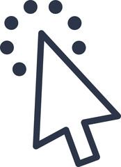 Fototapete - Cursor icon. Mouse cursor pointer signs.