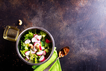 Sticker - Spring salad with radishes and cucumbers