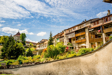 Canvas Print - La Cité médiévale de Gruyères en Suisse