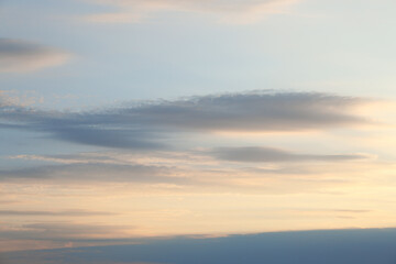 Wall Mural - picturesque view of beautiful sky with clouds