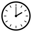 Uhr Icon zeigt 2 oder 14 Uhr - Anzeige von Uhrzeit, Beginn oder Weckzeit