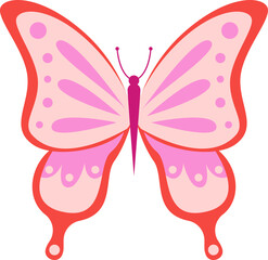 Wall Mural - Colorful butterfly insect. Vector illustration